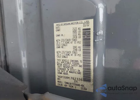 2023 Nissan Rogue Sl Intelligent Awd из США, поврежденный, VIN 5N1BT3CB9PC762326